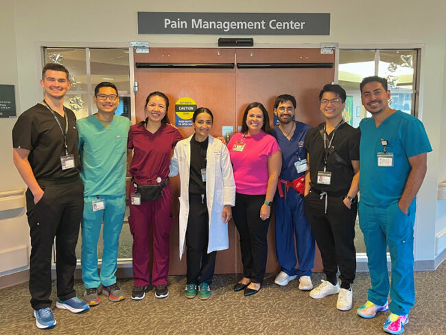 Posed photo of members of the Pain Program at M.D. Anderson Cancer Center.